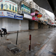 Closed shops in the West Bank city of Nablus on Jan. 23.